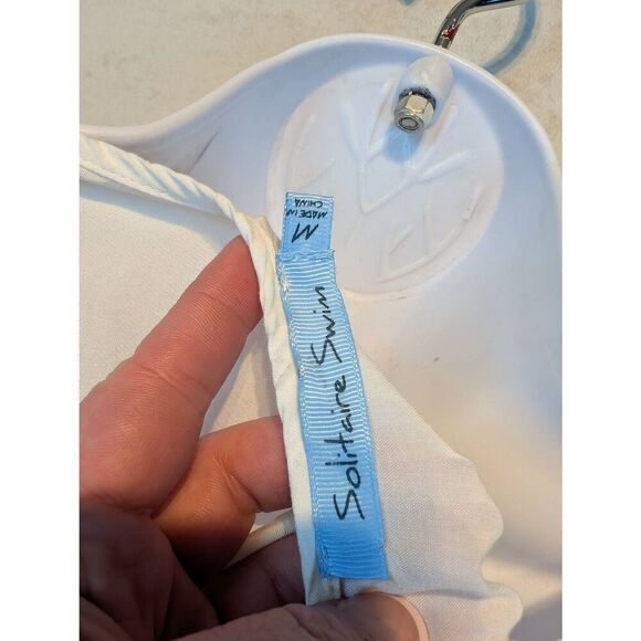 Solitaire swim see-through white tunic medium - Picture 6 of 6